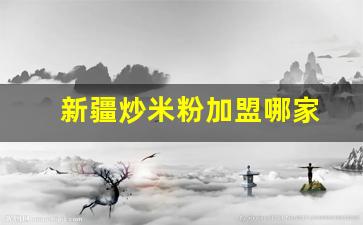 新疆炒米粉加盟哪家(新疆炒米粉是甜辣还是咸辣)